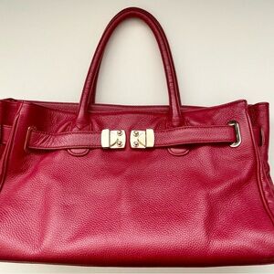 Onna Ehrlich Cherry Leather Tote